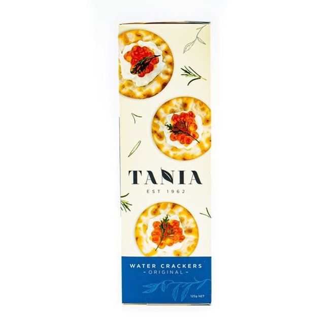 Picture of TANIA WATER CRACKERS 125G